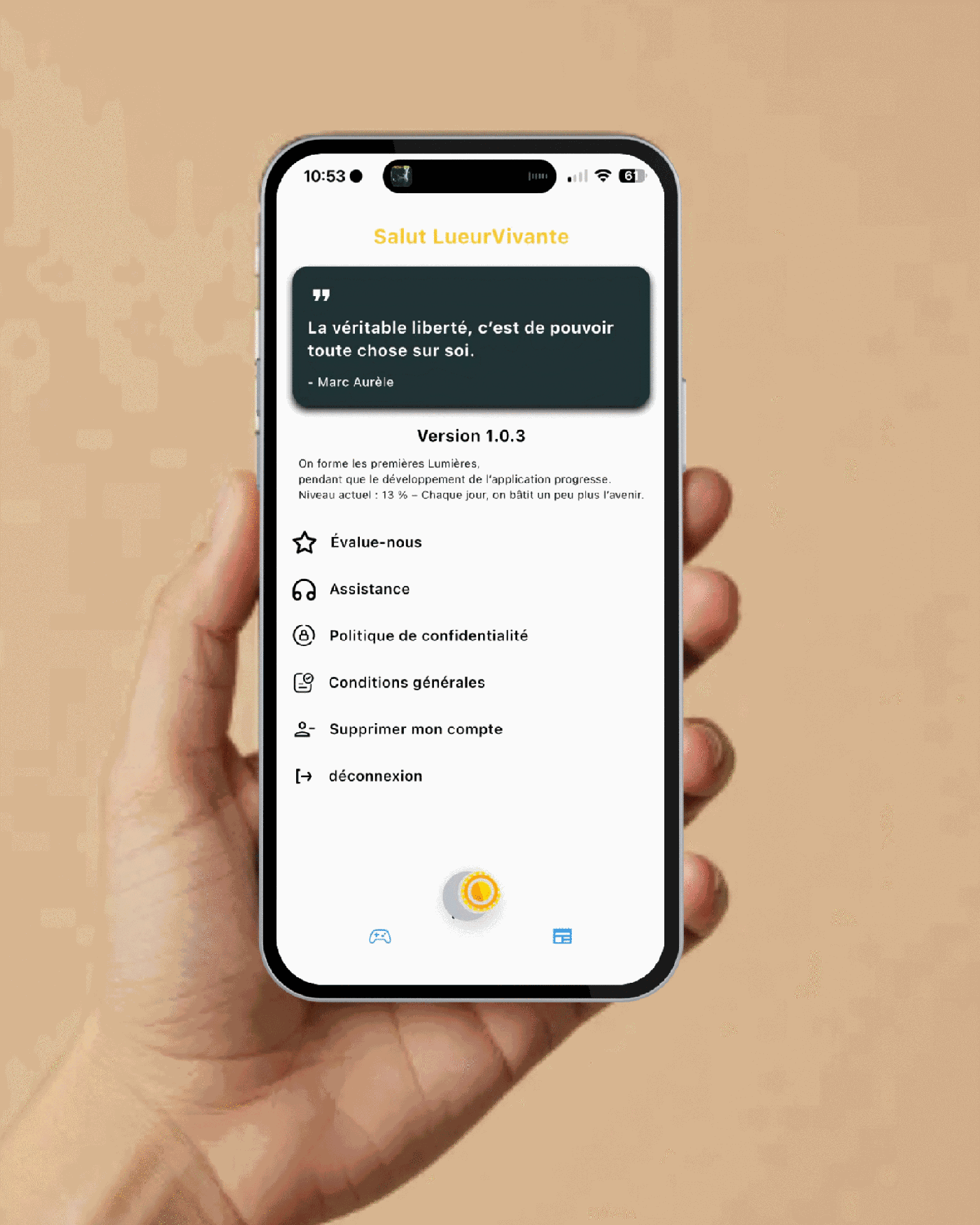 Application LueurVivante